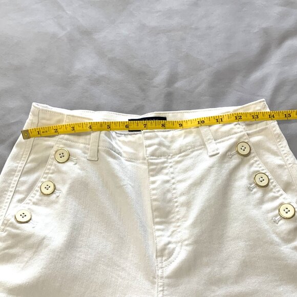 Talbots White Jeans Wide Leg 3 Buttons Simply Flattering Collection Size 4 Women - Picture 13 of 14
